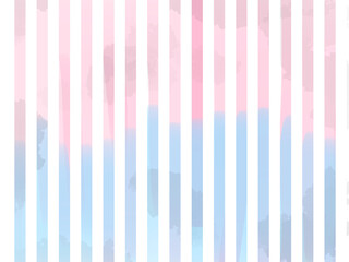 水彩風涼しげストライプ（ピンク・ブルー）