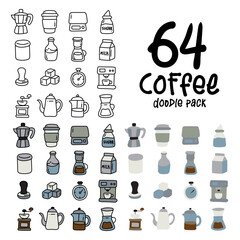 Coffee tools line icons. coffee maker machine. Espresso cup,   Scale , Moka Pot , bottle , grinder , drip coffee , french press , aero press Vector