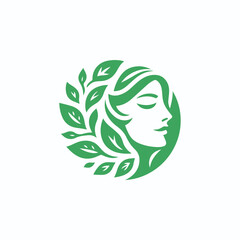 Nature goddess logo