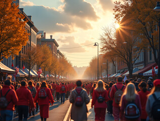 people walking on the street