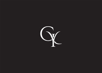 GY creative initial logo design and letter logo