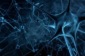 Graphic image of blue virus