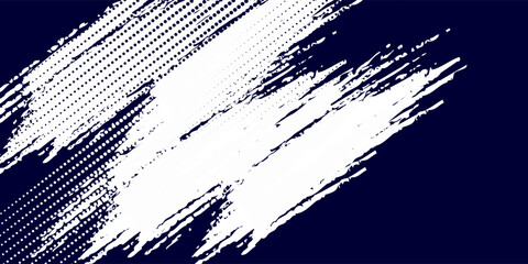 Dots halftone white \u0026 blue color pattern gradient grunge texture background. Dots pop art comics sport style vector illustration