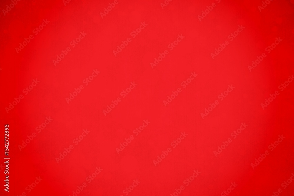 Poster abstract flat design is showing bright red background with subtle vignette texture, copy space