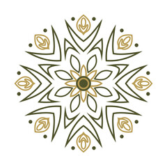 Geometric flower pattern