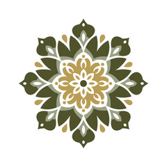 Floral mandala design