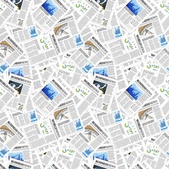 Full frame shot of different newspapers