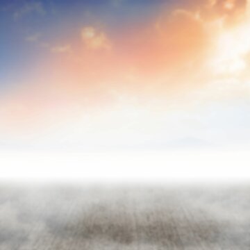 Fototapeta Scenic view of foggy weather