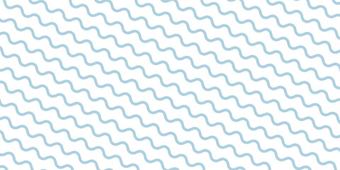 Seamless Wave Pattern, Hand drawn water sea vector background. Wavy beach print, curly grunge paint lines,