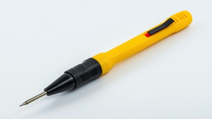 Electrical tester pen with LED indicator on a white background