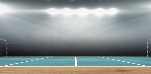 Digital image of handball field indoor © vectorfusionart