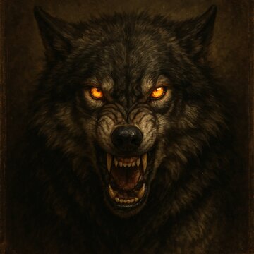 Fury Ignited: The Fire-Eyed Wolf