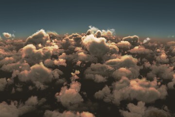 Scenic view of clouds against blue sky