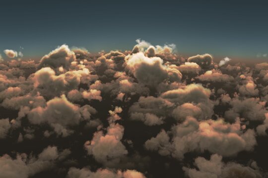 Fototapeta Scenic view of clouds against blue sky
