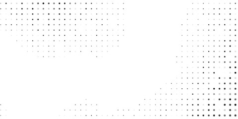 Art dotted gradient texture. Vanishing polka dot background. Repeating dots background abstract