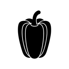 Bell Pepper Icon Vector with Flat and Clean Isolated Look