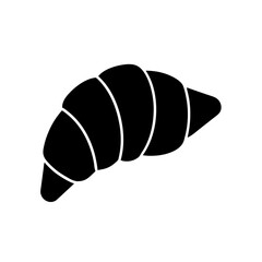 Croissant Icon Vector in Flat Clean Isolated Style