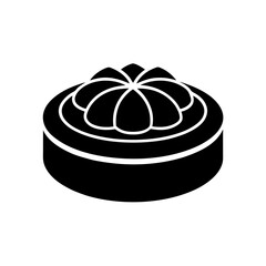 Dim Sum Icon Vector with Flat and Clean Isolated Style