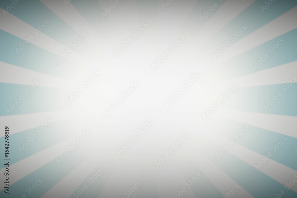 Aufkleber radial burst pattern is radiating across flat design canvas with light teal and white rays