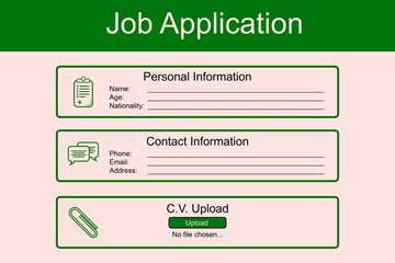 Graphic image of Job Application