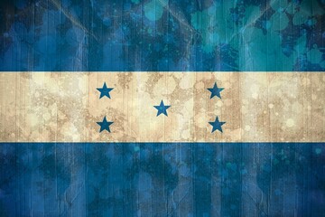 Honduras flag in grunge effect