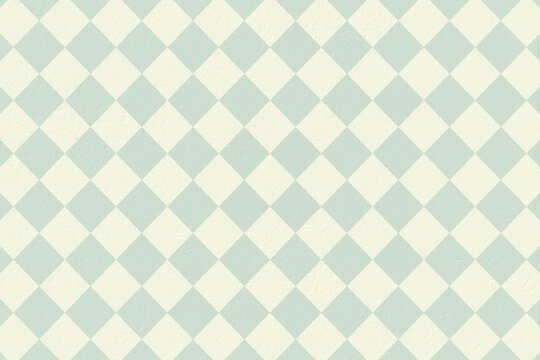 Fototapeta Blue and cream patterned wallpaper