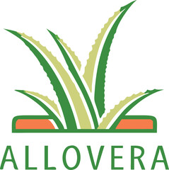 Aloe Vera logo vector icon concept