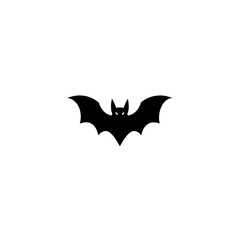 Bat Icon Vector with Flat and Clean Isolated Style