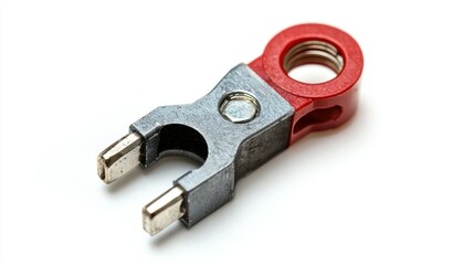 Insulation piercing terminal on a white background