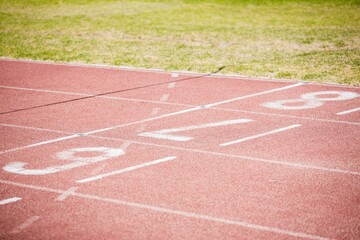 Starting line on sunny day © vectorfusionart