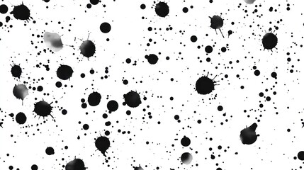 Abstract ink splatters pattern
