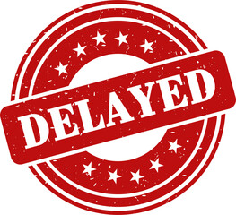 Delayed red stamp, Stamp round style