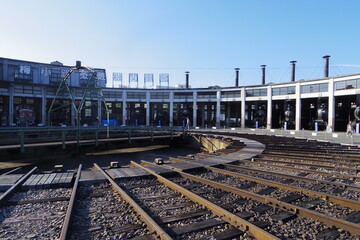 Fototapeta premium railway in the city