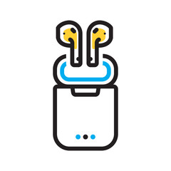 Vector multi color icon for Portable