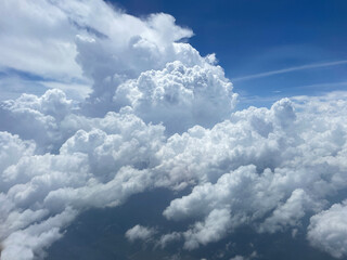 Cloudscape from Airplane Window
