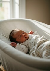newborn baby child sleeping peaceful sleep