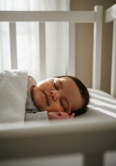 newborn baby child sleeping peaceful sleep