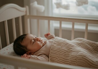 newborn baby child sleeping peaceful sleep