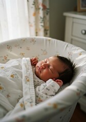 newborn baby child sleeping peaceful sleep