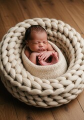 newborn baby child sleeping peaceful sleep