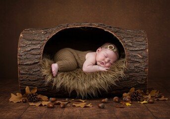newborn baby child sleeping peaceful sleep