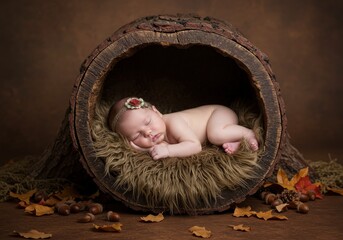 newborn baby child sleeping peaceful sleep