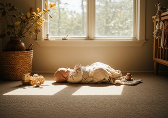 newborn baby child sleeping peaceful sleep