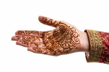 Woman hand with intricate henna art celebrating Eid al-Adha.
