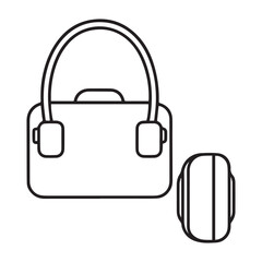 vector illustration of a bag