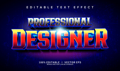 Obraz premium professional designer vector text effect with modern style design