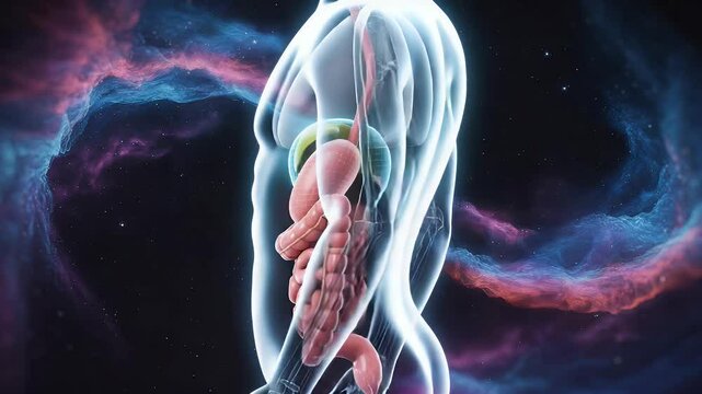 Human digestive system 3 d animated anatomy internal organs medical illustration