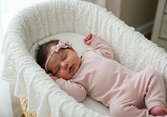 newborn baby child sleeping peaceful sleep