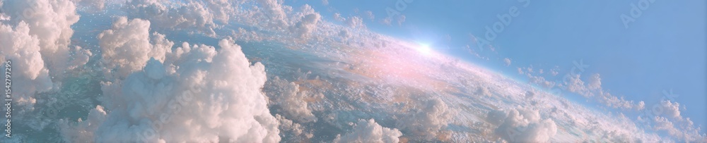 Poster futuristic 6g technology symbol above earth with illuminated global network lines for advanced wirel
