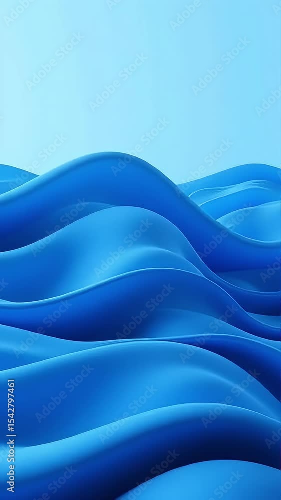 Aufkleber abstract blue waves seamless loop background motion graphics animation for design projects